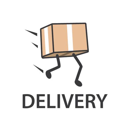 Vector logo of the delivery and transportation serviceのイラスト素材