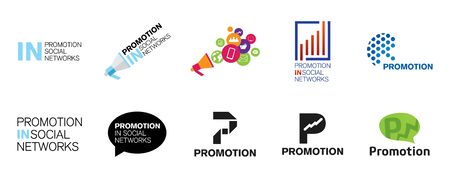 Vector logo of promotion in social networksのイラスト素材