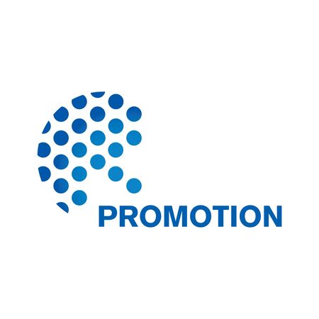 Vector logo of promotion in social networksのイラスト素材