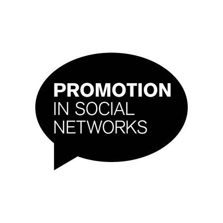 Vector logo of promotion in social networksのイラスト素材