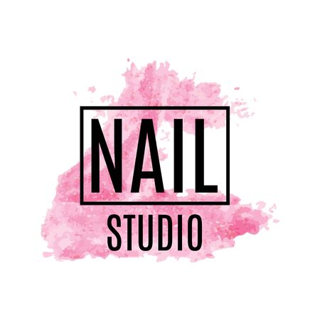 Vector logo of nail care Studioのイラスト素材