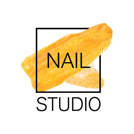 Vector logo of nail care Studioのイラスト素材