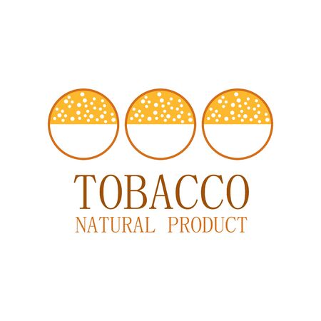 Vector logo for natural tobacco productsのイラスト素材