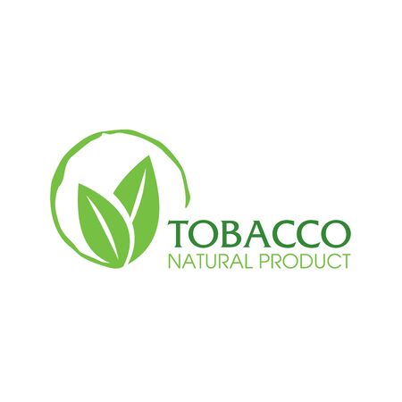 Vector logo for natural tobacco productsのイラスト素材