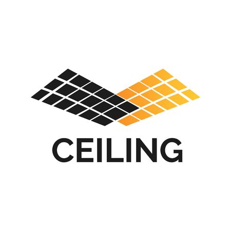 Vector logo of ceiling and stretch ceilingsのイラスト素材