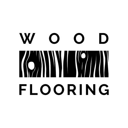 Vector logo of wooden floorsのイラスト素材