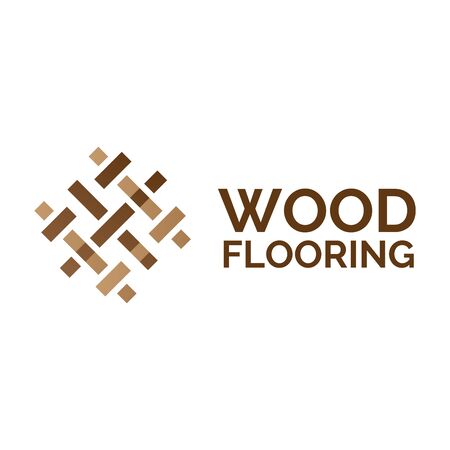 Vector logo of wooden floorsのイラスト素材