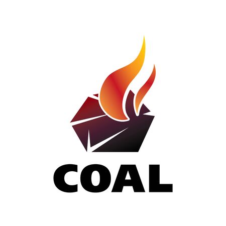 Vector logo of the manufacture and sale of coalのイラスト素材