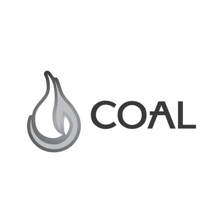 Vector logo of the manufacture and sale of coalのイラスト素材