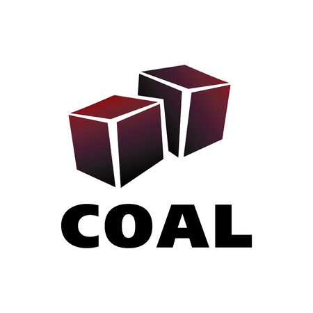 Vector logo of the manufacture and sale of coalのイラスト素材