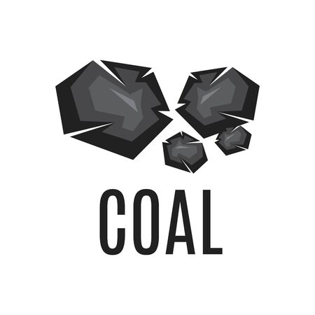Vector logo of the manufacture and sale of coalのイラスト素材