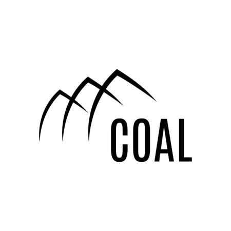 Vector logo of the manufacture and sale of coalのイラスト素材