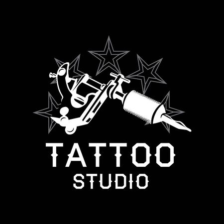 Vector logo for tattoo salonのイラスト素材