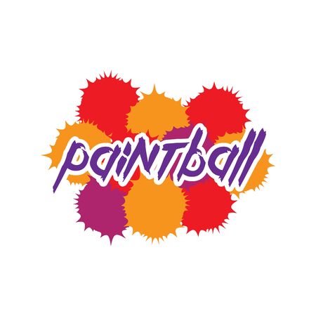 Vector logo for paintball gameのイラスト素材