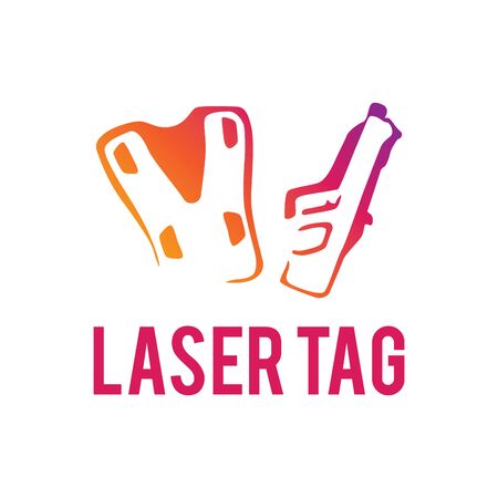 vector logo for laser tagのイラスト素材