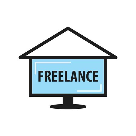 Vector for freelancing, remote workのイラスト素材