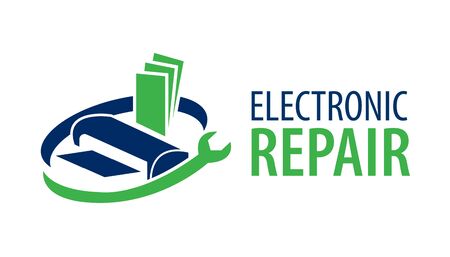 Vector logo of electronics repairのイラスト素材