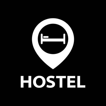 Vector logo of a hostel, hotelのイラスト素材