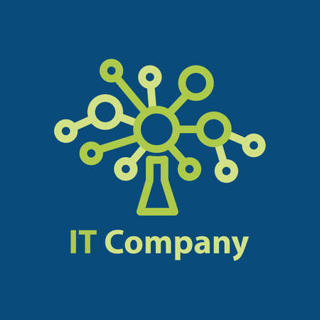 Vector logo of an it companyのイラスト素材
