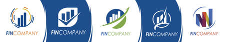 Vector logo of a financial, marketing companyのイラスト素材