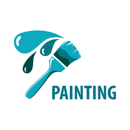 Vector logo of a painter, paintのイラスト素材