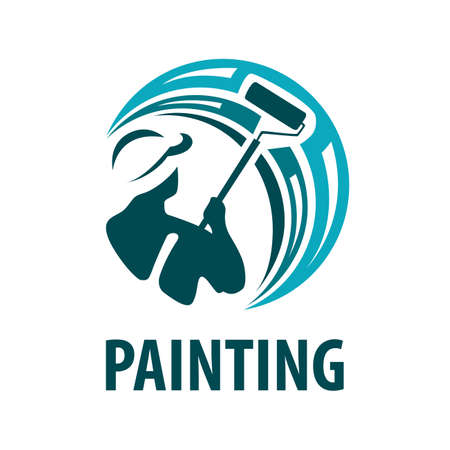 Vector logo of a painter, paintのイラスト素材