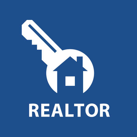 Vector logo realtor, real estate salesのイラスト素材