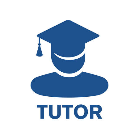 Vector logo of a tutor, educational coursesのイラスト素材