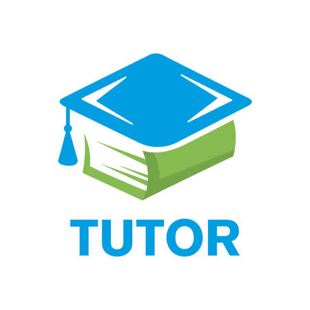 Vector logo of a tutor, educational coursesのイラスト素材