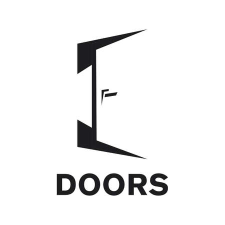 Vector logo of a door storeのイラスト素材