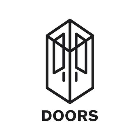 Vector logo of a door storeのイラスト素材