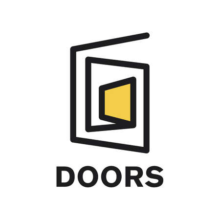 Vector logo of a door storeのイラスト素材