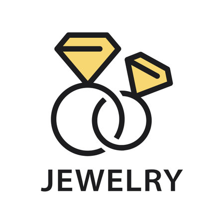 Vector logo of a jewelry workshopのイラスト素材
