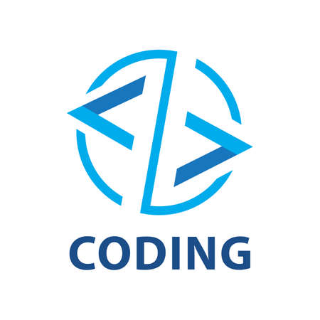 Vector logo of coding, it companyのイラスト素材