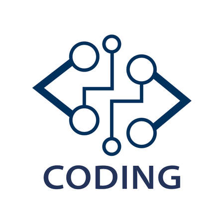 Vector logo of coding, it companyのイラスト素材