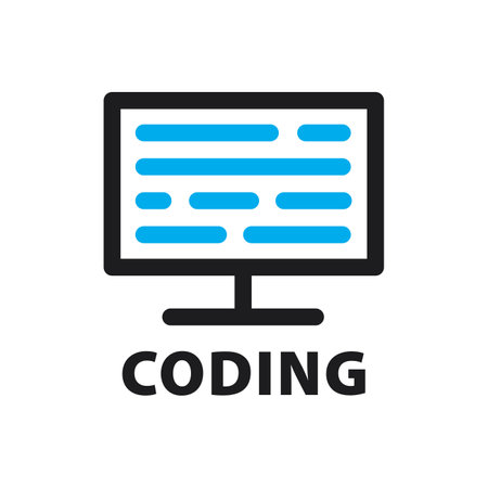Vector logo of coding, it companyのイラスト素材