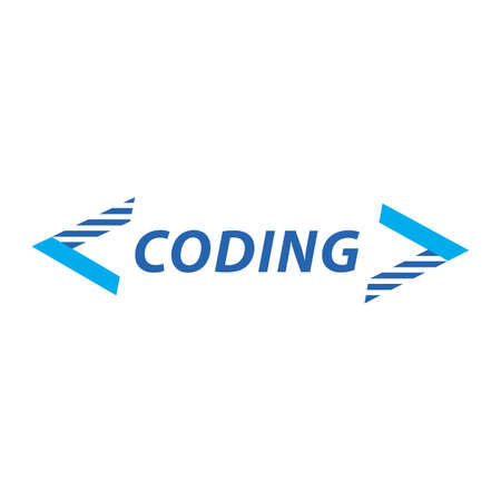 Vector logo of coding, it companyのイラスト素材