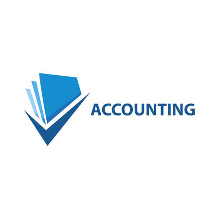 Vector logo of an accounting company, finance and investmentのイラスト素材