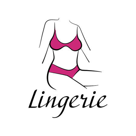 Vector logo of a lingerie storeのイラスト素材