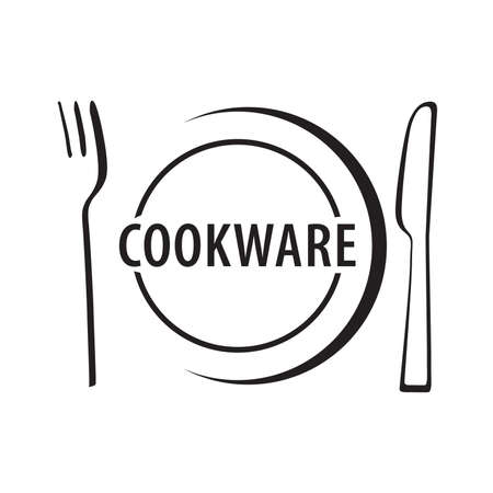 Vector logo of the cookware and dining utensils storeのイラスト素材