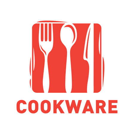 Vector logo of the cookware and dining utensils storeのイラスト素材
