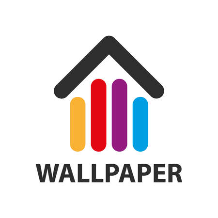 Vector logo of the wallpaper storeのイラスト素材