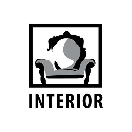 Vector logo interior design of a houseのイラスト素材