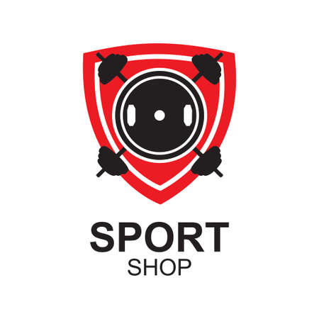 Vector logo of a sports goods and food storeのイラスト素材