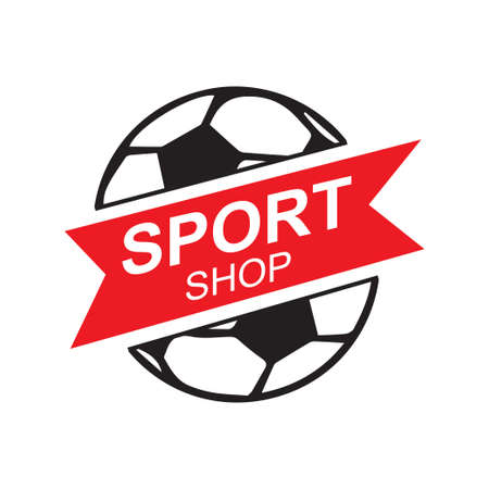 Vector logo of a sports goods and food storeのイラスト素材