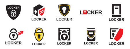 Vector logo of a storage lockerのイラスト素材