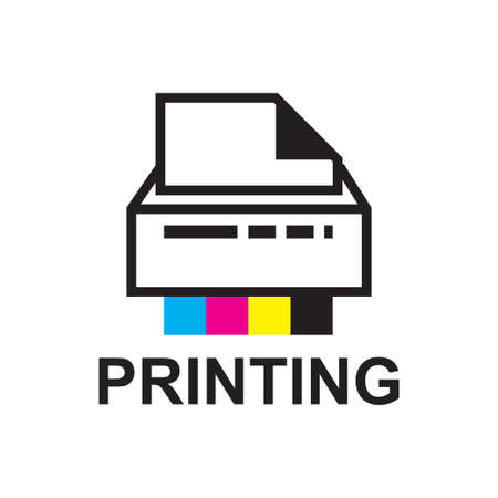 Vector logo of the printing houseのイラスト素材