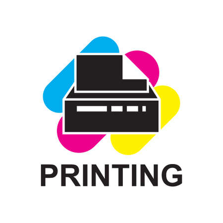 Vector logo of the printing houseのイラスト素材