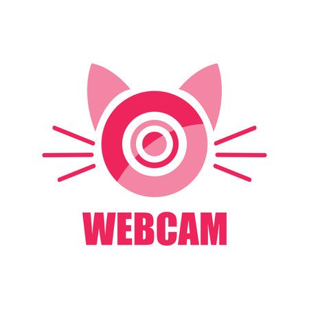 Vector logo of webcam studio, private chatのイラスト素材