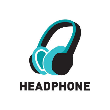 Vector logo of the headphones and music storeのイラスト素材